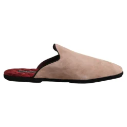 Heren Dolce & Gabbana Suède Slides Platte Schoenen