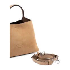DAMES Tod's Handtassen^Beige Suède Top Handtas