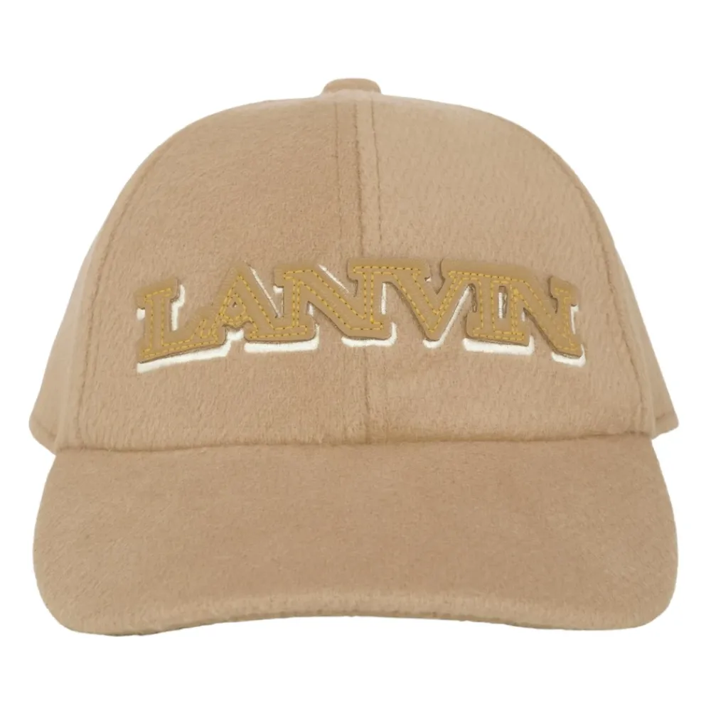 Lanvin Mutsen En Petten^Wollen Hoed met Klep