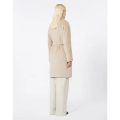 DAMES Max Mara Studio Wollen Jas met Kimono Mouwen