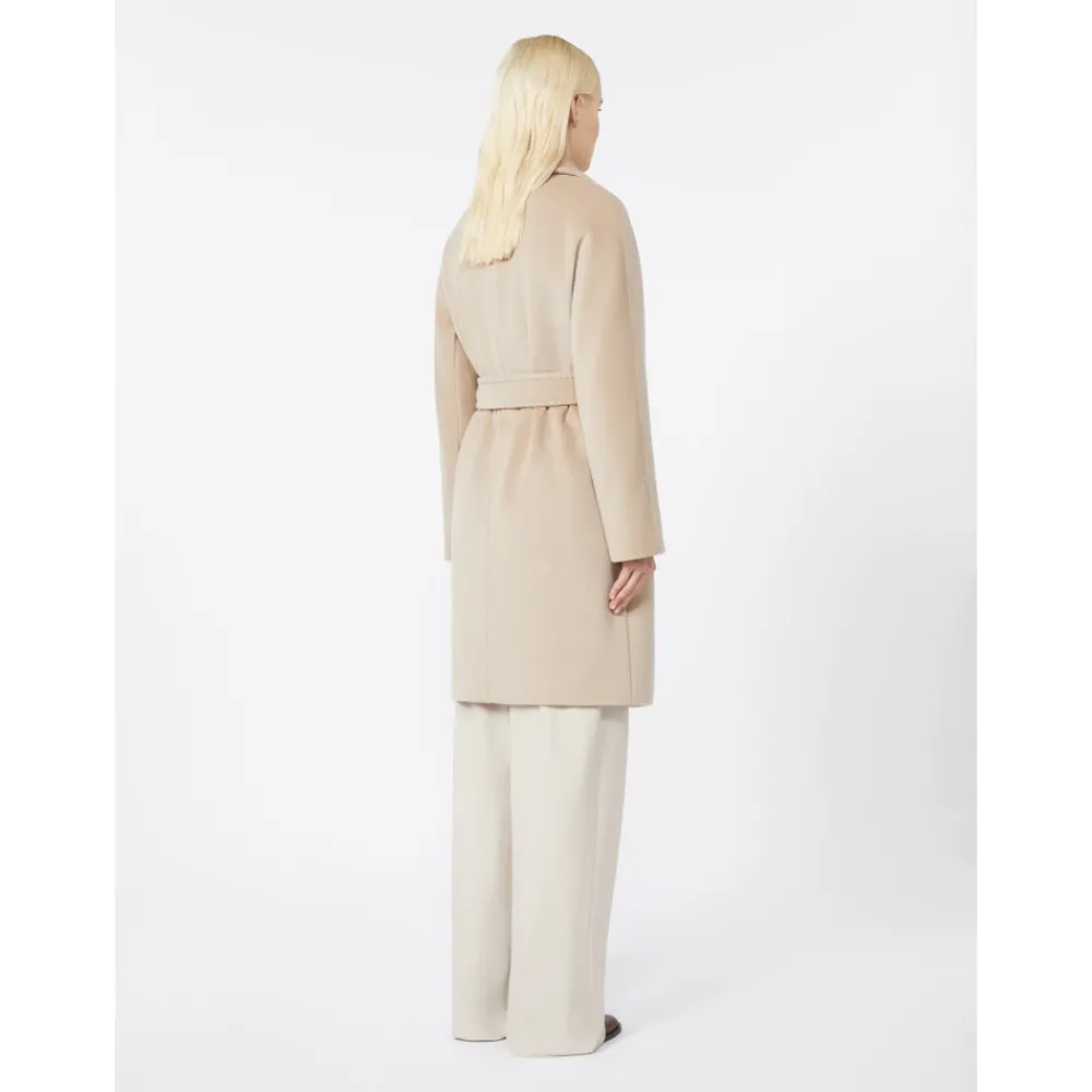 DAMES Max Mara Studio Wollen Jas met Kimono Mouwen