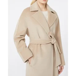 DAMES Max Mara Studio Wollen Jas met Kimono Mouwen