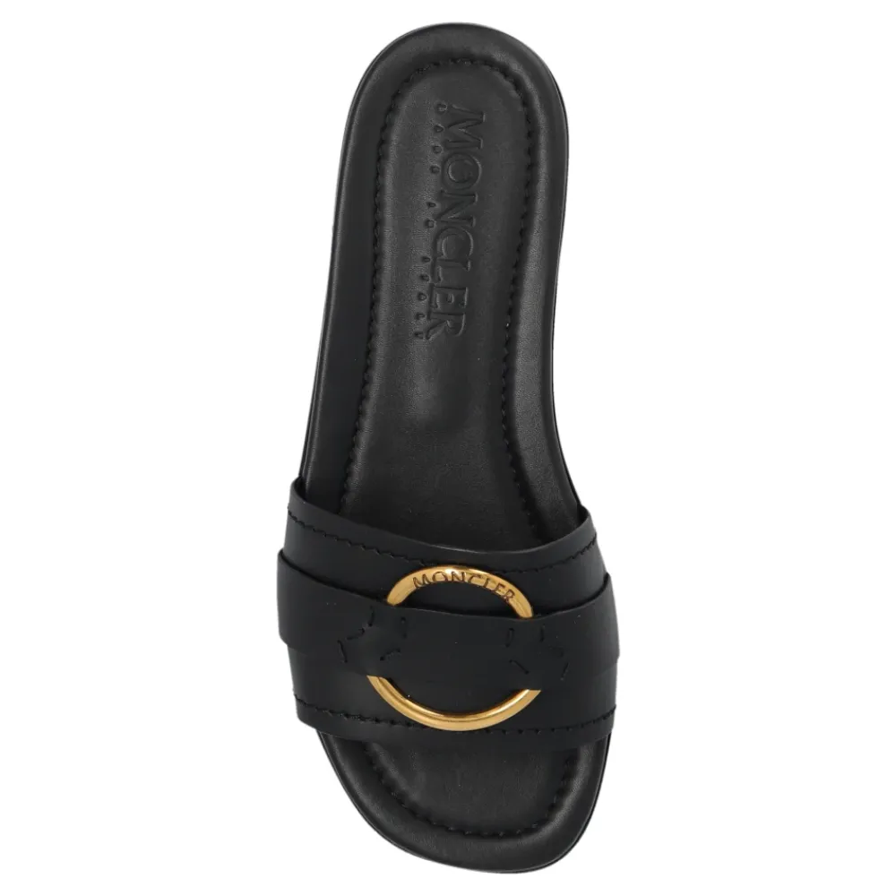 DAMES Moncler Bell Glad Leren Sandalen