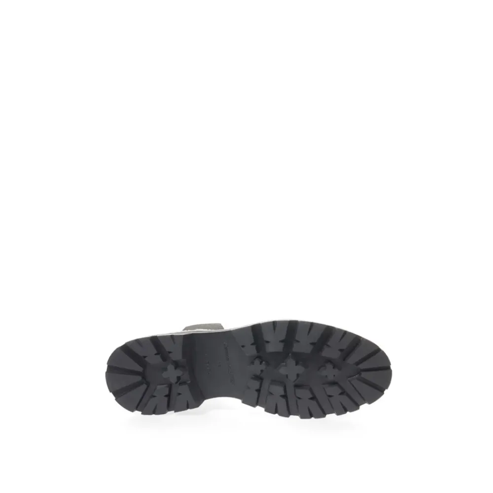 DAMES Alexander McQueen Bicolor Chelsea laarzen geborsteld leer