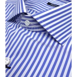 Heren Barba Napoli en wit gestreept overhemd - Culto model