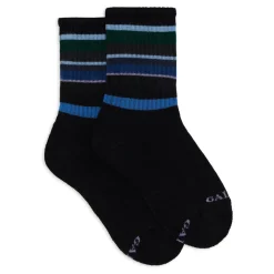 GALLO Blauw Gestreepte Katoenen Korte Sokken