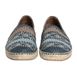 Heren Dolce & Gabbana Espadrilles^Grijs Geweven Leren Espadrilles