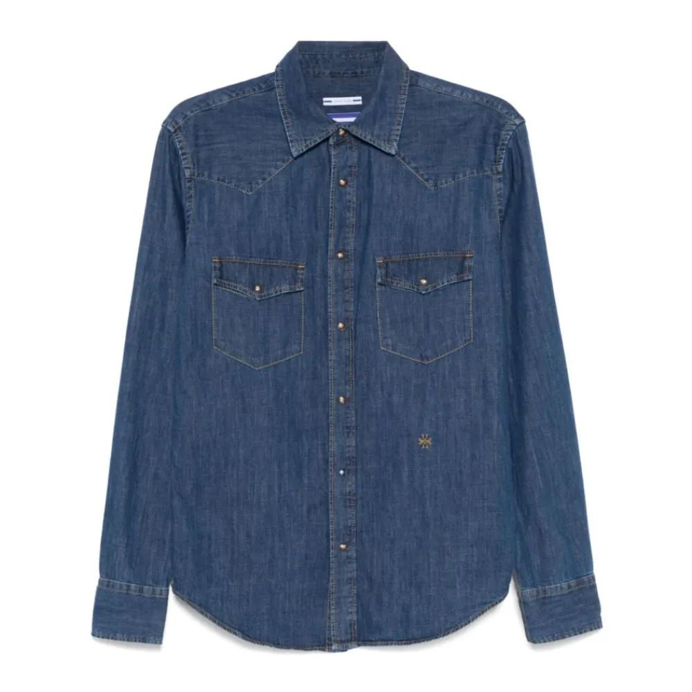 Heren Jacob Cohën Katoenen Western Shirt