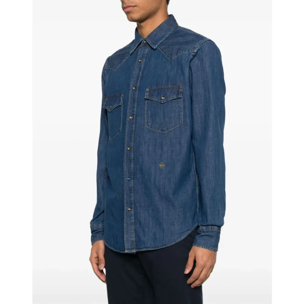 Heren Jacob Cohën Katoenen Western Shirt