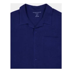 Heren Majestic Filatures Linnen Overhemd Korte Mouw