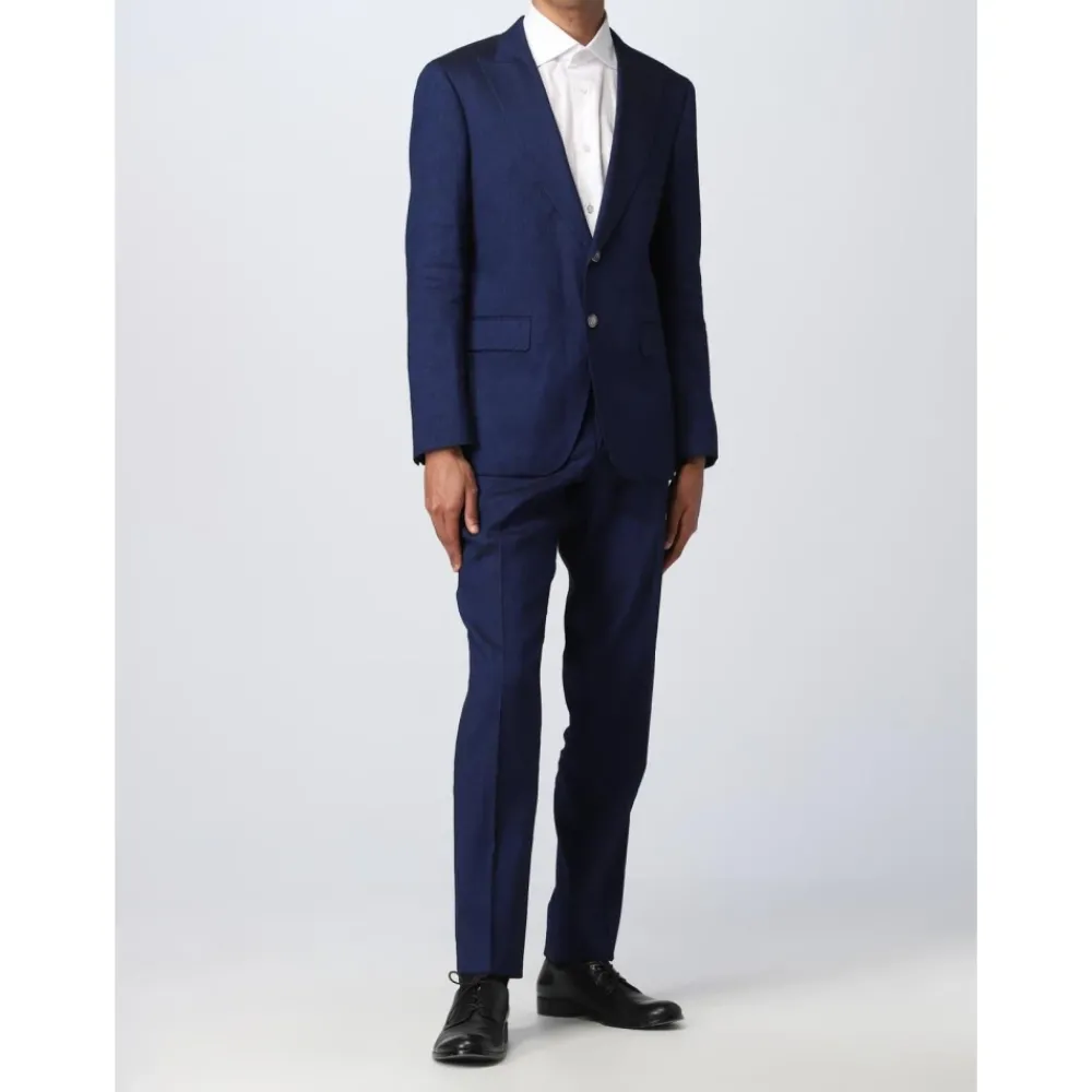 Heren Hugo Kostuums^linnen pak voor heren