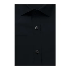 Heren Bagutta Overhemden^Slim Fit Katoenen Overhemd