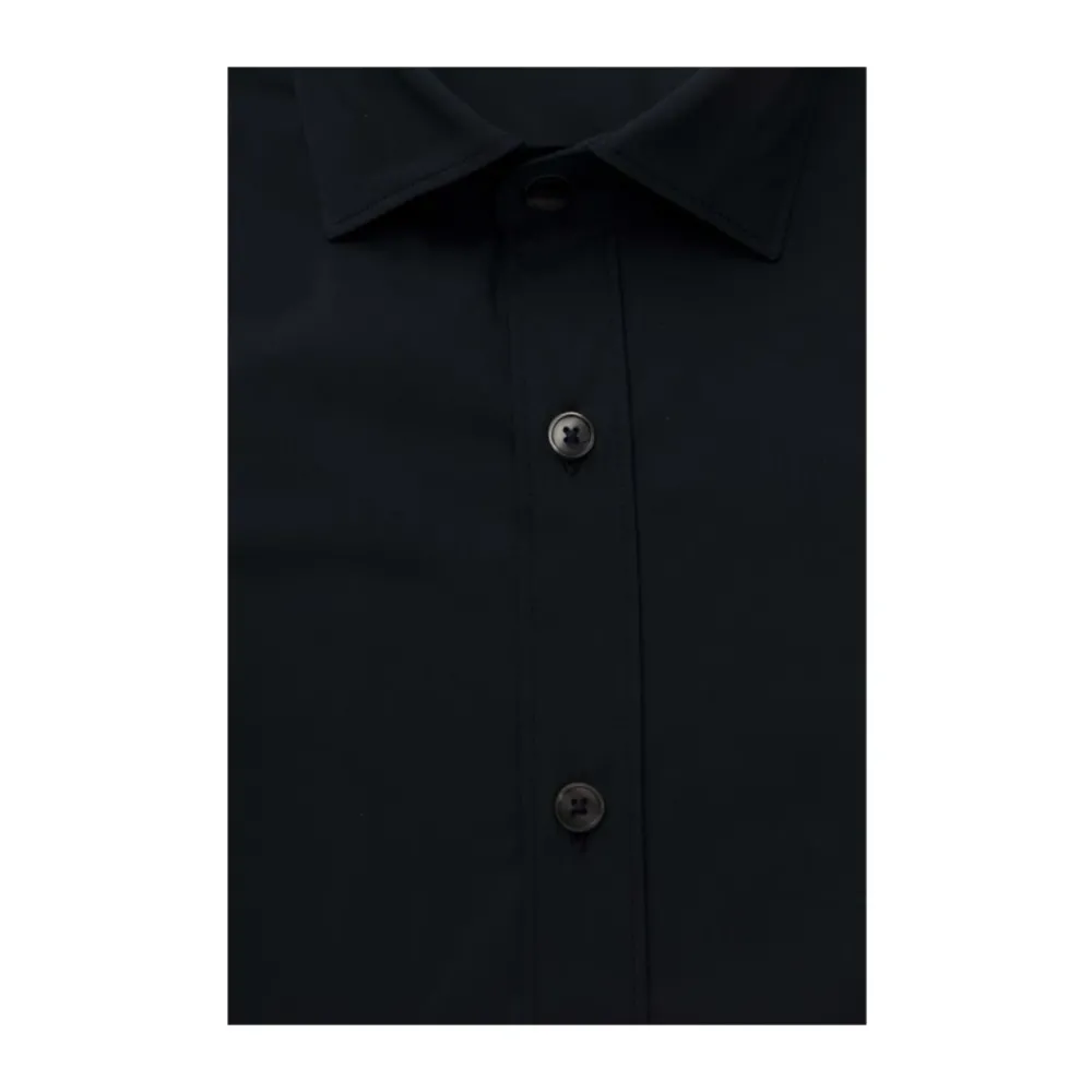 Heren Bagutta Overhemden^Slim Fit Katoenen Overhemd