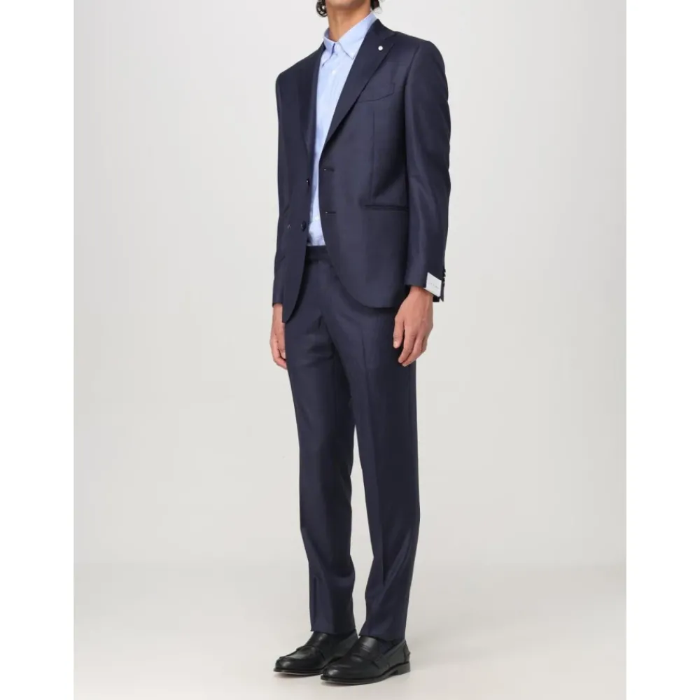 Heren Luigi Bianchi Mantova Twee-Knoopspak