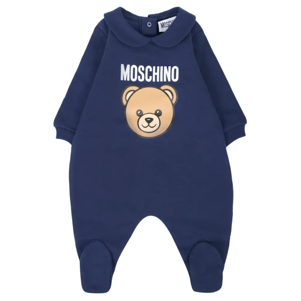 Moschino e Baby Rompers Set met Teddybeerprint