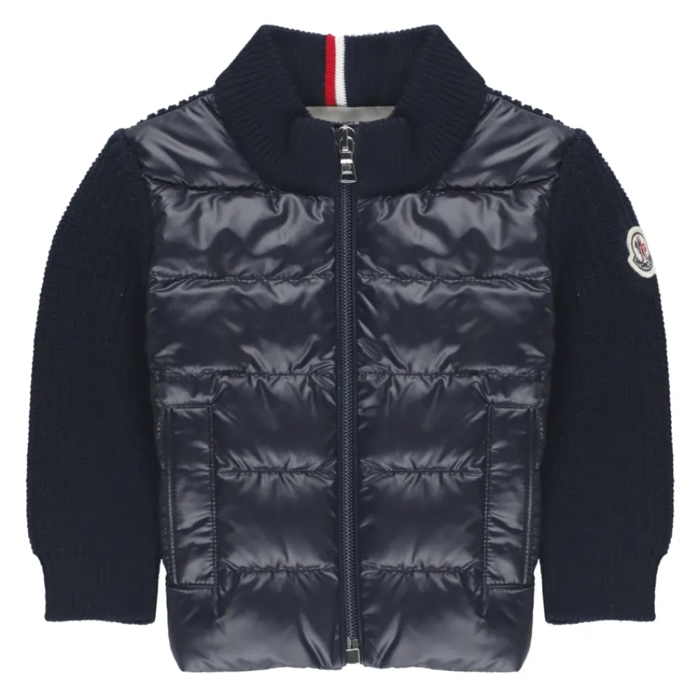 Moncler e Baby Vest Ronde Hals Rits Sluiting