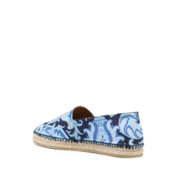 Heren Etro Espadrilles^Blauwe Canvas Bedrukte Espadrilles