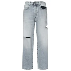 Heren Icon Denim Jeans^e Denim Jeans met Cut-out Details