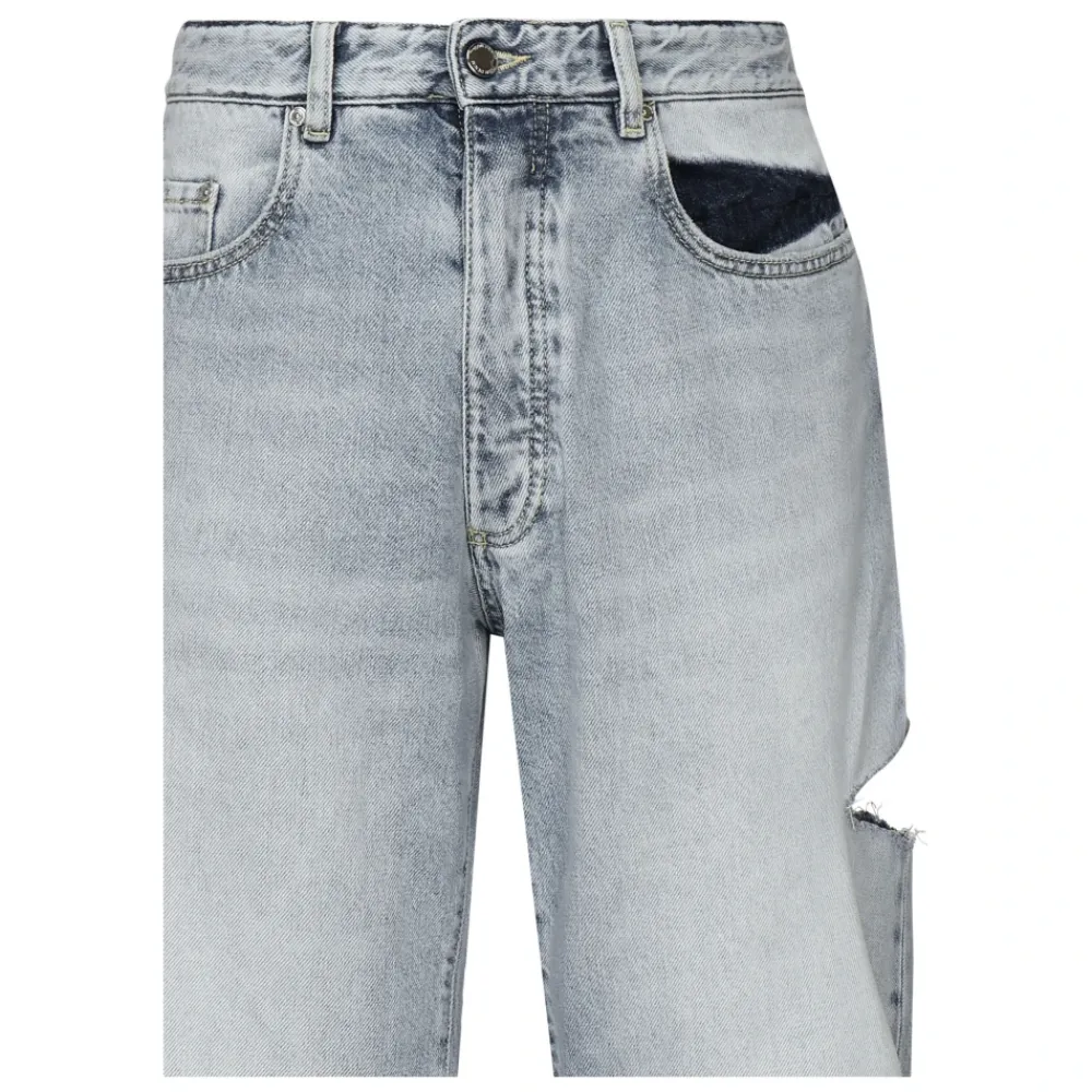 Heren Icon Denim Jeans^e Denim Jeans met Cut-out Details