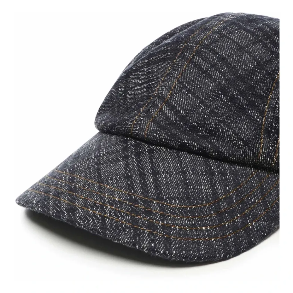 Heren Burberry e Denim Verstelbare Gesp Hoed