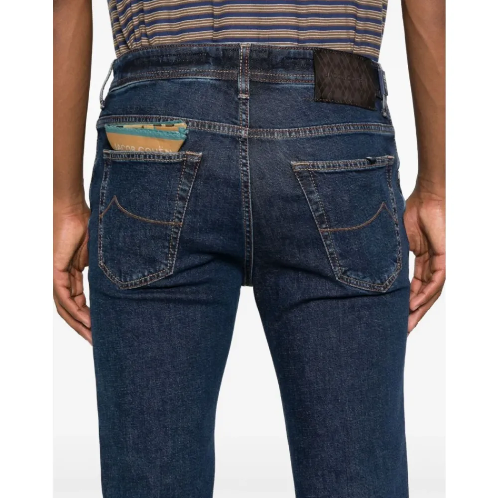 Heren Jacob Cohën Jeans^e Klassieke Jeans Stijl Donkere Wassing