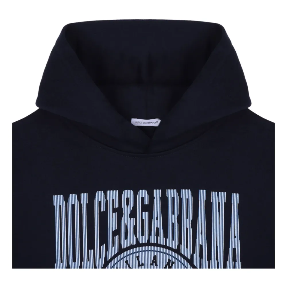 Dolce & Gabbana Bovenkleding^e Logo Geborduurde Hoodie