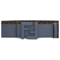 Heren Fendi e Omkeerbare Leren Riem Vierkante FF