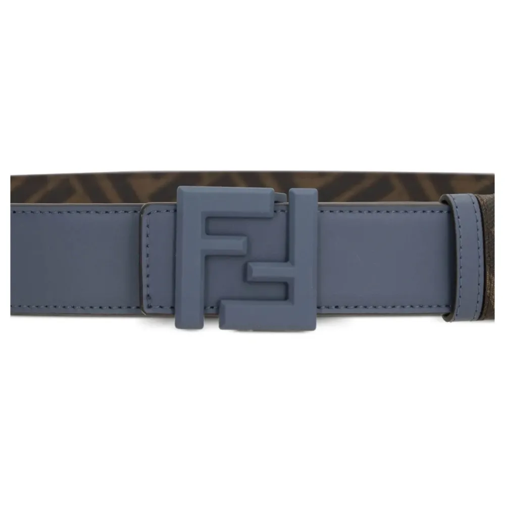 Heren Fendi e Omkeerbare Leren Riem Vierkante FF
