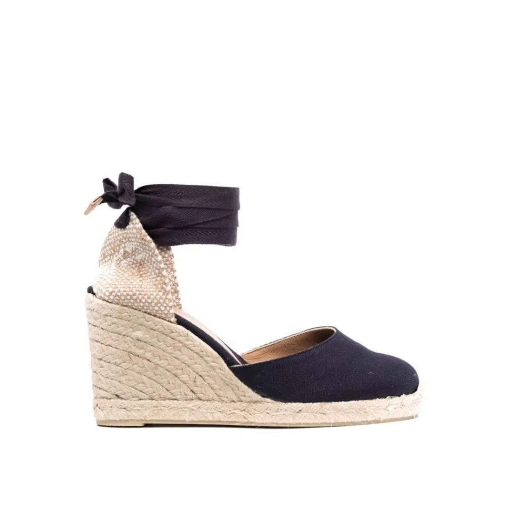 DAMES Castañer e Sleehak Espadrilles Logo Hak