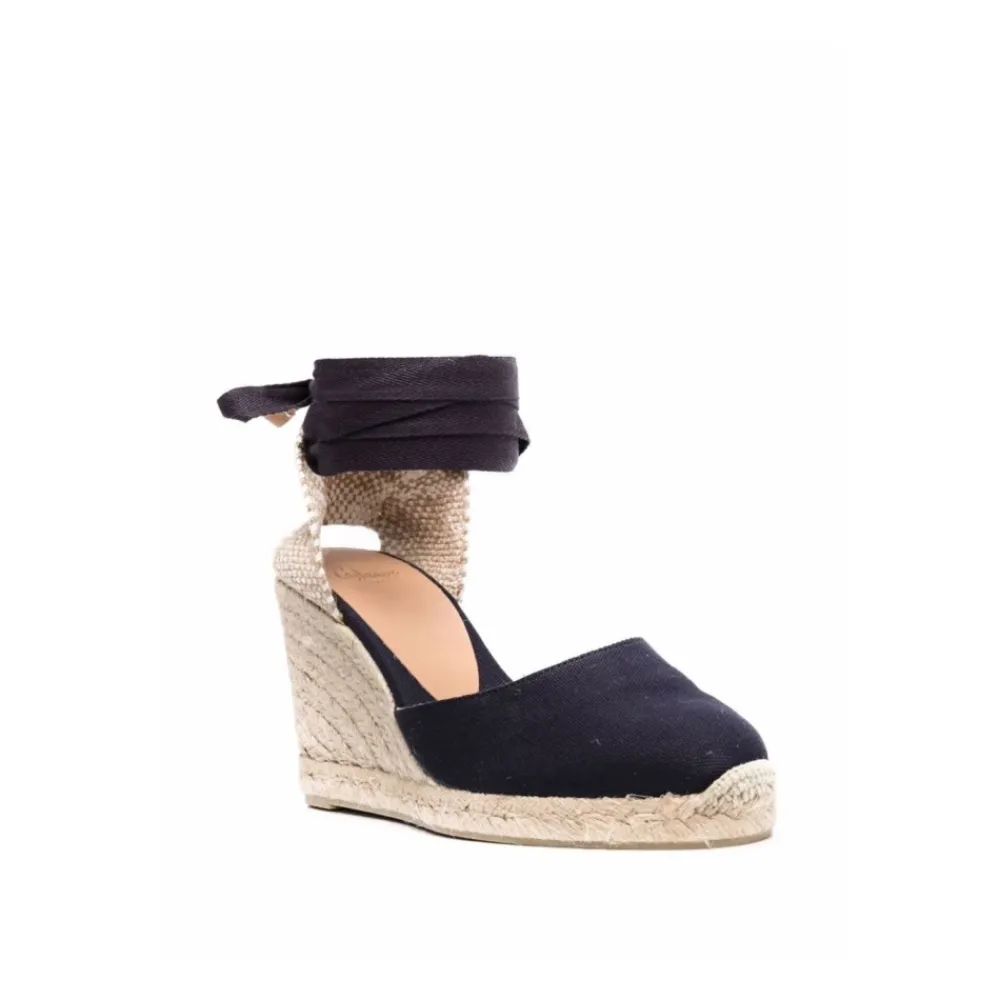 DAMES Castañer e Sleehak Espadrilles Logo Hak