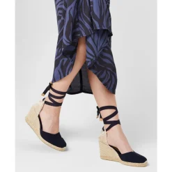 DAMES Castañer e Sleehak Espadrilles Logo Hak