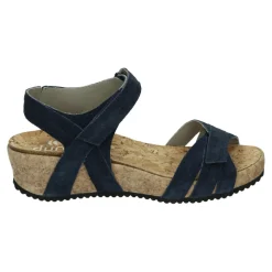 DAMES Durea Sleehakken^e Suède Sandaal met Uitneembaar Voetbed