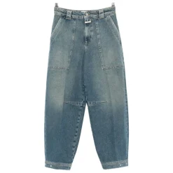 DAMES Closed e Utility Pocket Katoenen Jeans