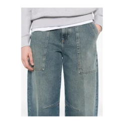 DAMES Closed e Utility Pocket Katoenen Jeans