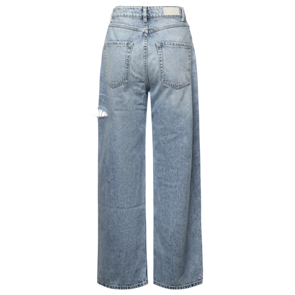 DAMES Icon Denim Jeans^e Wide Leg Katoenen Jeans