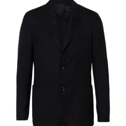 Heren Lardini e wollen blazer met broche detail
