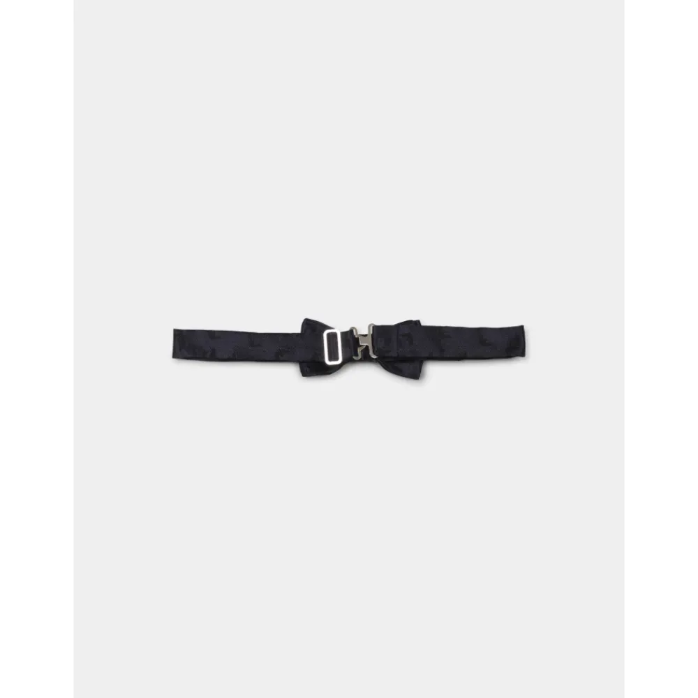 Emporio Armani Stropdassen En Strikjes^e Zijden Vlinderdas met Zwarte Arend