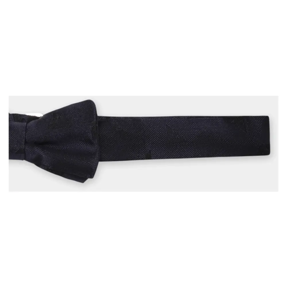 Emporio Armani Stropdassen En Strikjes^e Zijden Vlinderdas met Zwarte Arend