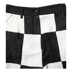 Dolce & Gabbana Bloemen Brokaat High Waist Shorts