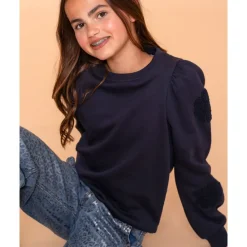 Geisha Bloemenmouw Sweater