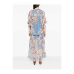 DAMES Zimmermann Jurken^Bloemenprint Gerimpelde Jurk