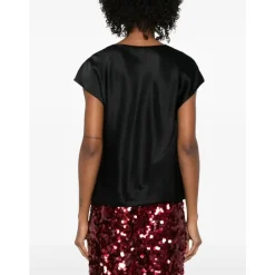 DAMES Vince Blouse met gedrapeerde hals