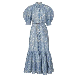 DAMES Zimmermann Jurken^Blue Lantern Midi Jurk