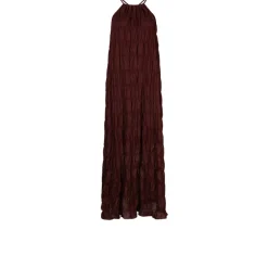 DAMES Dante 6 Boho-stijl smocked halter maxi jurk
