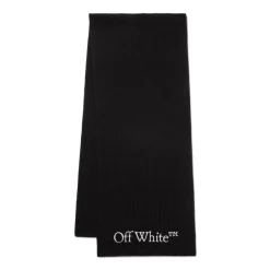 Heren Off White Sjaals^Bookish Logo-Knit Sjaal