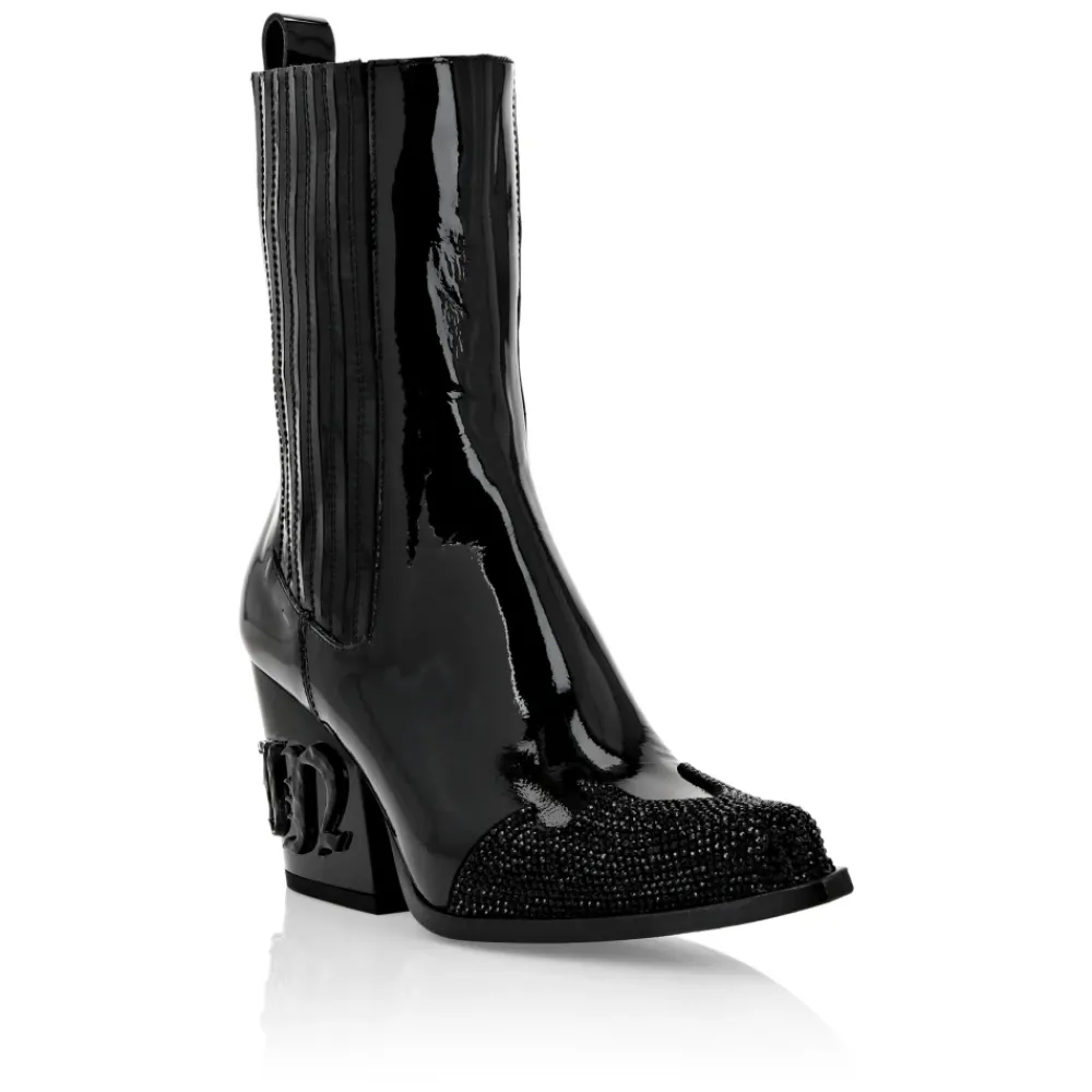 DAMES Philipp Plein Boots Mid Flat Gothic