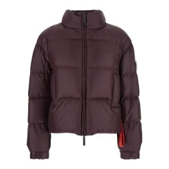 DAMES Afterlabel Bordeaux Donsjas met Logopatch