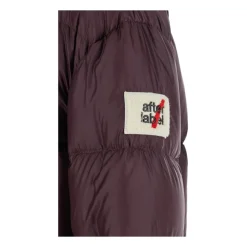 DAMES Afterlabel Bordeaux Donsjas met Logopatch