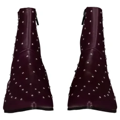 DAMES Toral Bordeaux Enkellaarzen Rock Stijl