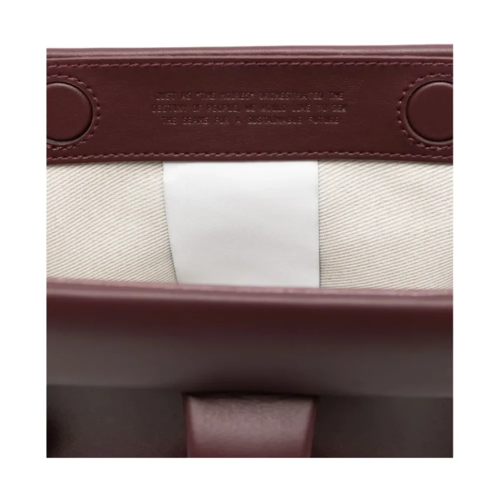 DAMES THEMOIRè Clutches^Bordeaux Geplooide Schoudertas met Magneetsluiting